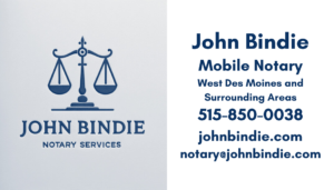 Des Moines Mobile Notary Services - West Des Moines Notary
